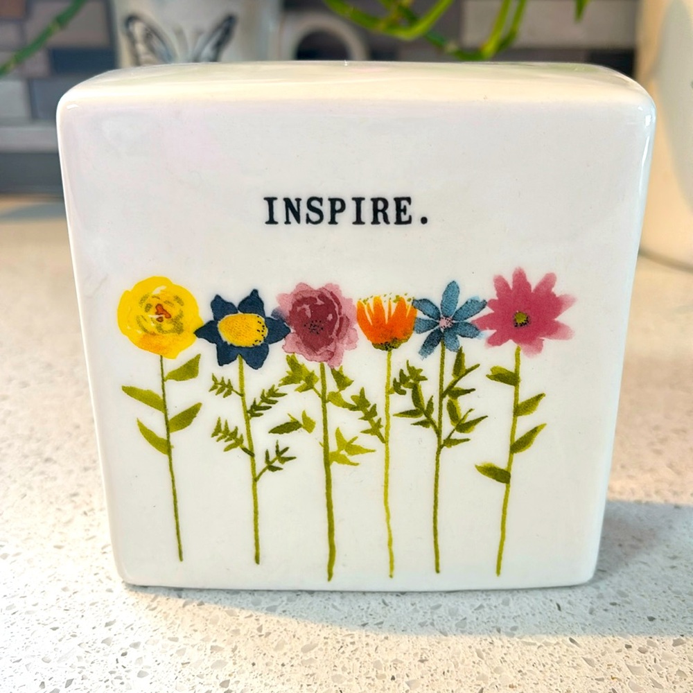 Ceramic Quote “Inspire”